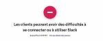 Page status messagerie professionnelle Slack