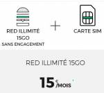 Capture RED by SFR 15Go 100% Roaming à 15€