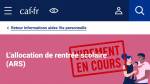 Page allocation rentrée scolaire et tampon virement en cours (Crédit : capture CAF & Alex.I)