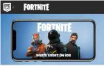 Invitation Epic Game « Fortnite Battle Royale » sur iOS