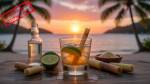 Un Ti Punch pendant une soirée caribéenne (Crédit : Alex.I)