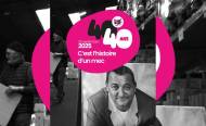Affiche officielle 40 ans Restos du Cœur (Crédit : Capture modifiée CP Restos du Cœur)