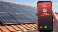 Message alerte fraude panneaux solaires (Crédit : Alex.I/Truecaller)