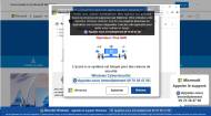 L’arnaque au faux support Windows depuis une pub Facebook (Crédit : TSO Informatique)