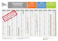Calendrier officiel vacances scolaires 2025-2026 (Crédit : education.gouv.fr)