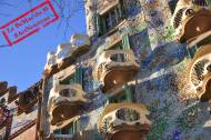 La Casa Batlló à Barcelone de l’architecte Antoni Gaudí (Crédit : Pcsfish)