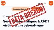 Page du communiqué officiel de la CFDT (Crédit : capture CFDT)