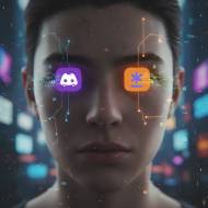 Scan visage avec le logo de Persona et Discord (Crédit : Alex.I)
