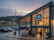 Une entrée de magasin Aldi comme un air de déjà vu (Crédit : Alex.I)