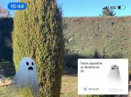 Fantôme Google en réalité augmentée sur iPhone