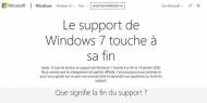 Fin du support de Windows 7 aujourd