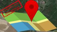 Itinéraires en voiture : carte Google Maps avec son épingle rouge