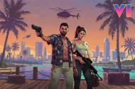 Jason et Lucia sur un ponton à Vice City au coucher de soleil  (Crédit : Alex.I)