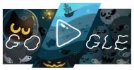 Joyeux Halloween avec Momo le chat sur Google