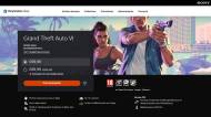 Montage de la précommande GTA VI fiche sur le PlayStation Store (Crédit : Playstation)