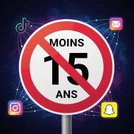 Interdiction -15 ans pour les réseaux sociaux (Crédit : Alex.I)