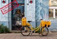 Journée mondiale de la poste : vélo de postier à Düsseldorf