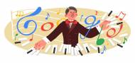 Doodle du 141e anniversaire de Karol Szymanowski sur Google