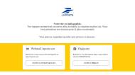 Le site web laposte.fr indisponible (Crédit : capture La Poste)