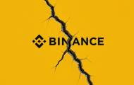 Le logo de Binance qui se fissure (Crédit : Alex.I)