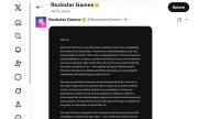 Message en anglais de Rockstar Games sur X (Crédit : Capture X)