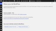 Page de la mise à jour Wordpress 7.0.2 sur notre hébergeur Arcusweb