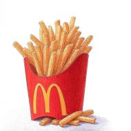Moyenne frite McDonald’s crayonné (Crédit : McDonald’s / Alex.I Grok)