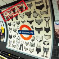 Affiche de métro pour le « No Pants Day », la Journée mondiale sans pantalon