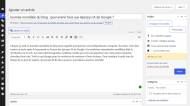 Backend du CMS Wordpress pour les articles de blog (Crédit : capture ArcusWeb)