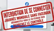 Page Facebook avec interdiction de se connecter (Crédit : Facebook.com)