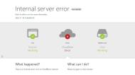 Internal server error Error code 500 : message de Cloudflare