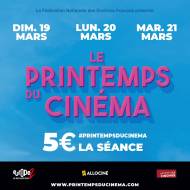 22ème édition du Printemps du Cinéma 2023 : 3 jours à 5 euros la séance !