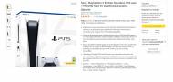 Fiche Amazon PlayStation 5 Édition Standard, avec 1 Manette Sans Fil DualSense