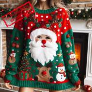Journée mondiale du pull moche de Noël : pull robe moche de fille