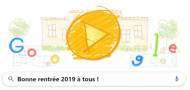 Doodle, Google Bonne rentrée scolaire 2019