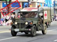  Véhicule Jeep ambulance de la Croix-Rouge (Crédit : Pixabay)