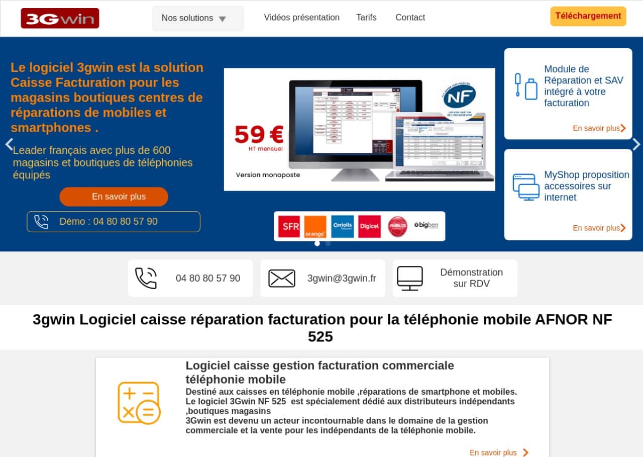 3gwin : caisse et facturation mobile