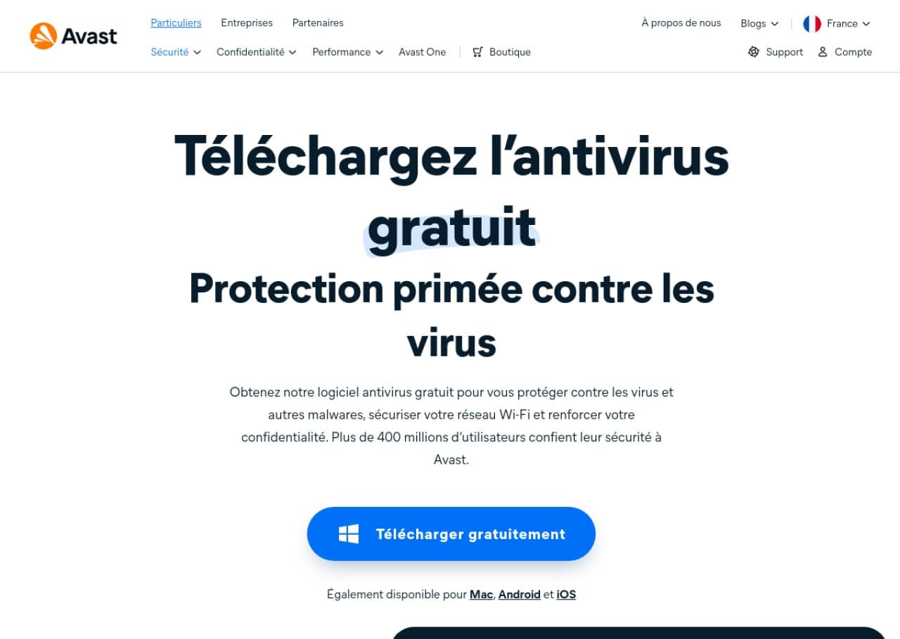 Avast : la protection primée contre les virus