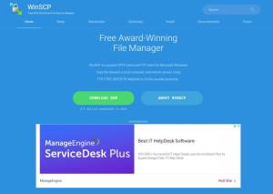 Winscp : Gestionnaire de fichiers primé gratuit