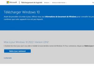 Microsoft : télécharger Windows 10